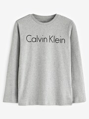 Calvin Klein Grey/Black Boys 100% Cotton Pyjama Set - Image 2 of 3