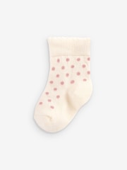 rožnata pikčast; pikast - Otroške nogavice 5 Pack (0mths-2yrs) - Slika 7 iz 7