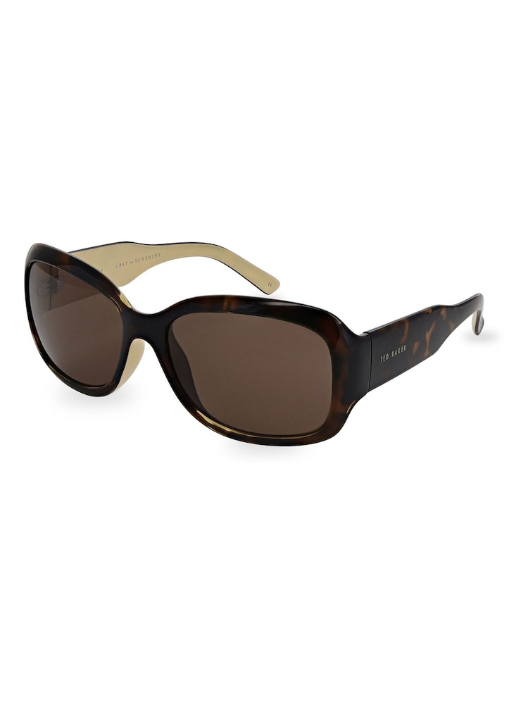 Ted Baker Brown Tortoiseshell Charlotte Sunglasses - Image 1 of 4