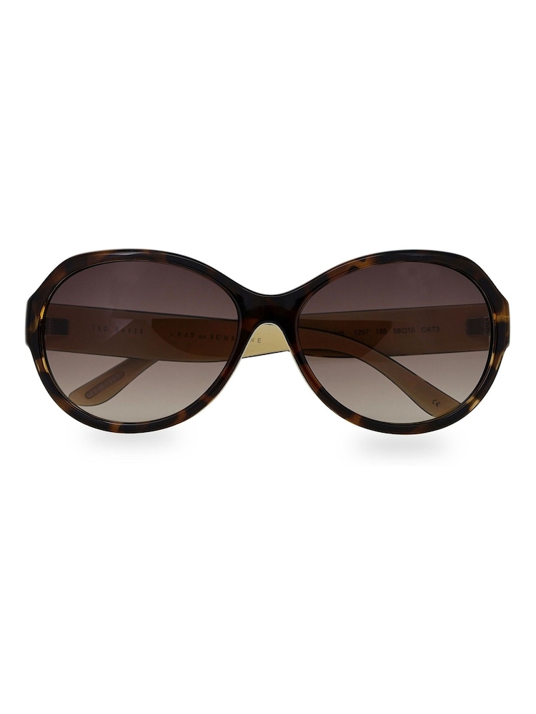 Ted Baker Brown Tortoiseshell Agnes Sunglasses - Image 2 of 4