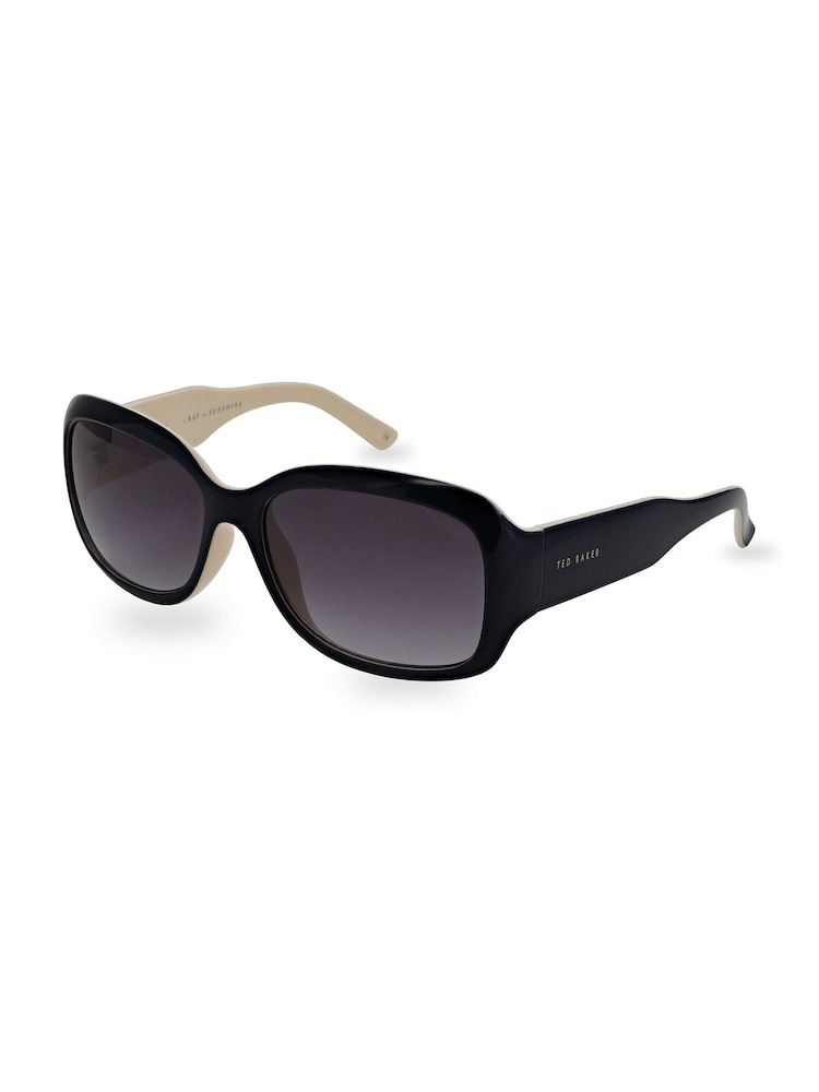 Ted Baker Navy Blue/Cream Tortoiseshell Charlotte Sunglasses - Image 1 of 3