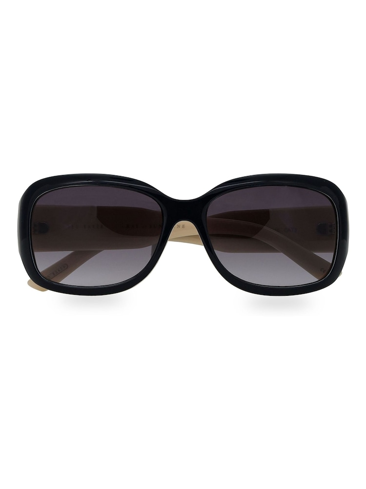 Ted Baker Navy Blue/Cream Tortoiseshell Charlotte Sunglasses - Image 2 of 3