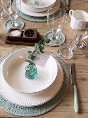 Mary Berry Green 100% Cotton Signature Placement Set - Image 1 of 3