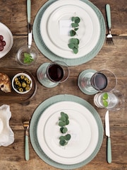 Mary Berry Green 100% Cotton Signature Placement Set - Image 2 of 3