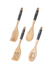 Fusion Set of 4 Brown Wooden Tools - Image 2 of 3