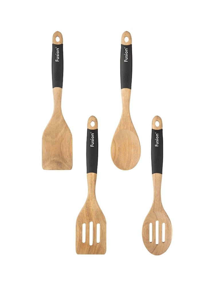 Fusion Set of 4 Brown Wooden Tools - Image 3 of 3