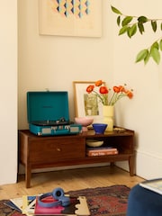 Swoon Mid Brown Newham Mango Wood 1 Door Media Unit - Image 1 of 7