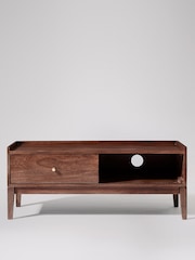 Swoon Mid Brown Newham Mango Wood 1 Door Media Unit - Image 2 of 7