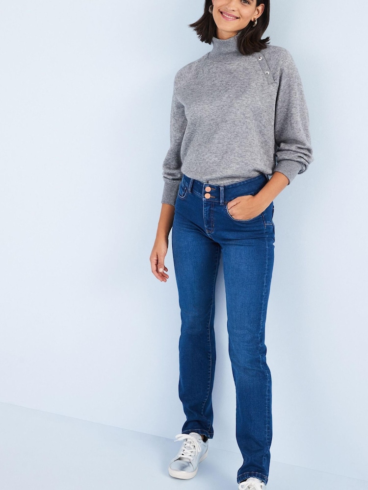 Mid Blue Shape Enhancer Slim Jeans - Image 1 of 5