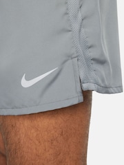 Nike Light Grey Dri-FIT Challenger 5 inch Brief Lined Running Shorts - Image 5 of 9