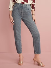 Rauchblau - Mom-Jeans - Bild 1 von 3