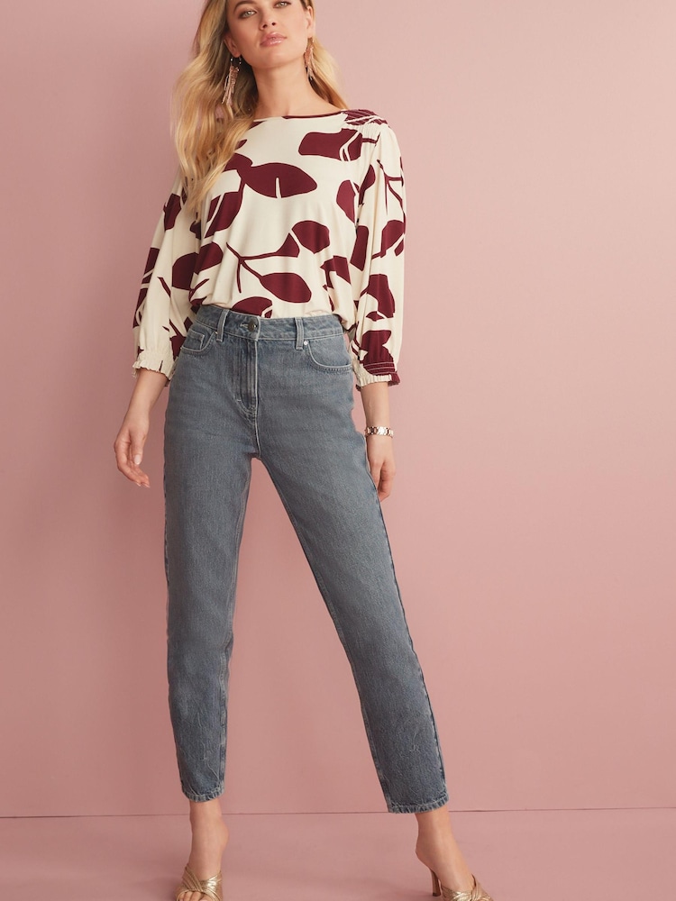 Rauchblau - Mom-Jeans - Bild 2 von 3