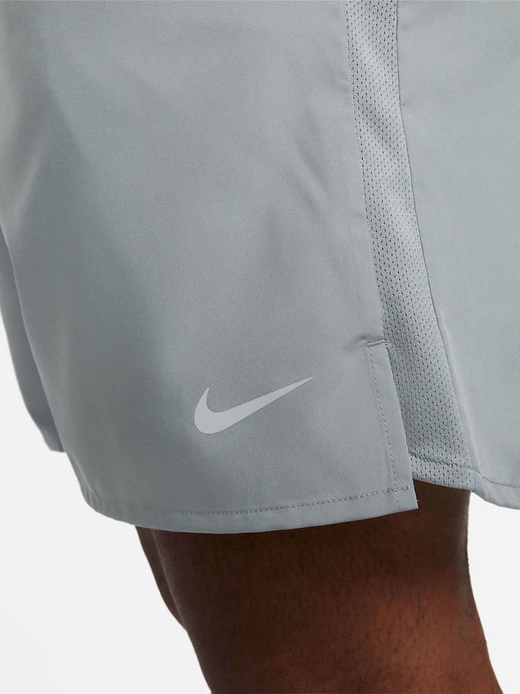 Nike Grey 7 Inch Challenger Dri-FIT 7 inch Briefs Lined Running Shorts - Image 12 of 12