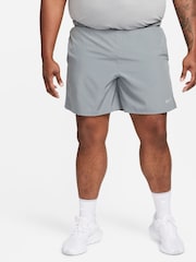 Nike Grey 7 Inch Challenger Dri-FIT 7 inch Briefs Lined Running Shorts - Image 7 of 12