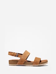 Timberland Tan Brown Malibu Waves Ankle Strap Sandals - Image 1 of 7