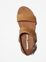 Timberland Tan Brown Malibu Waves Ankle Strap Sandals - Image 5 of 7