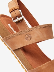 Timberland Tan Brown Malibu Waves Ankle Strap Sandals - Image 6 of 7