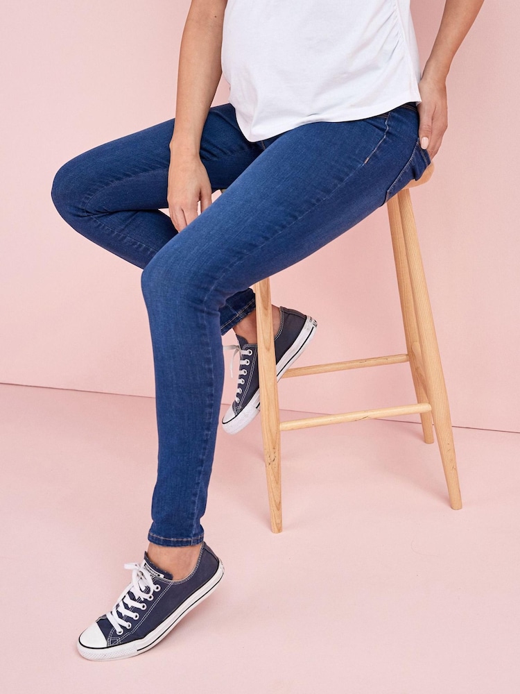 Dark Wash Maternity Denim Leggings - Image 1 of 1