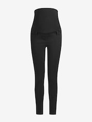 Black Maternity Denim Leggings - Image 1 of 2