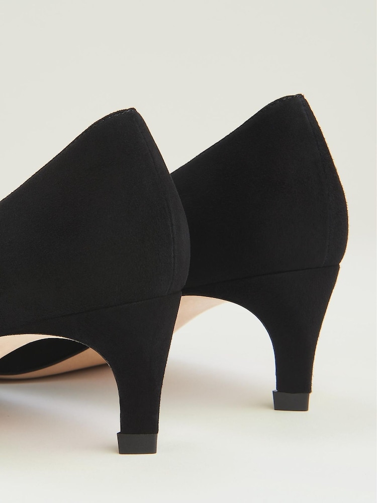 LK Bennett Black Ava Set Back Heel Courts - Image 4 of 4 LK Bennett Black Ava Set Back Heel Courts - Image 4 of 4