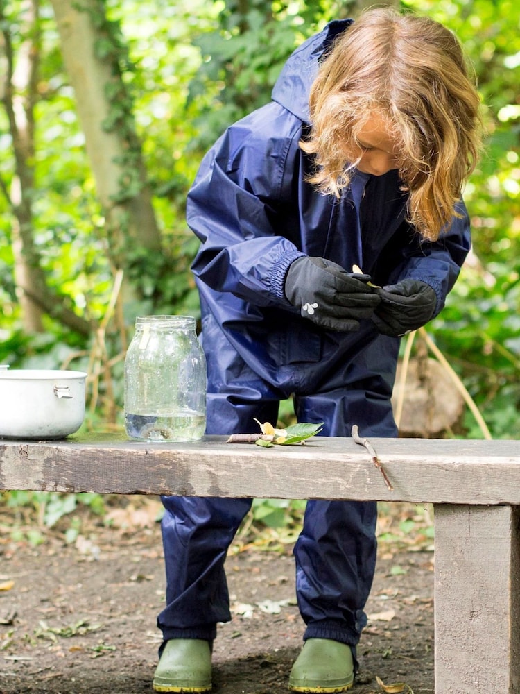 Muddy Puddles Navy Blue Originals Waterproof All-In-One Puddlesuit - Image 1 of 3