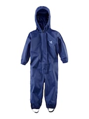 Muddy Puddles Navy Blue Originals Waterproof All-In-One Puddlesuit - Image 2 of 3