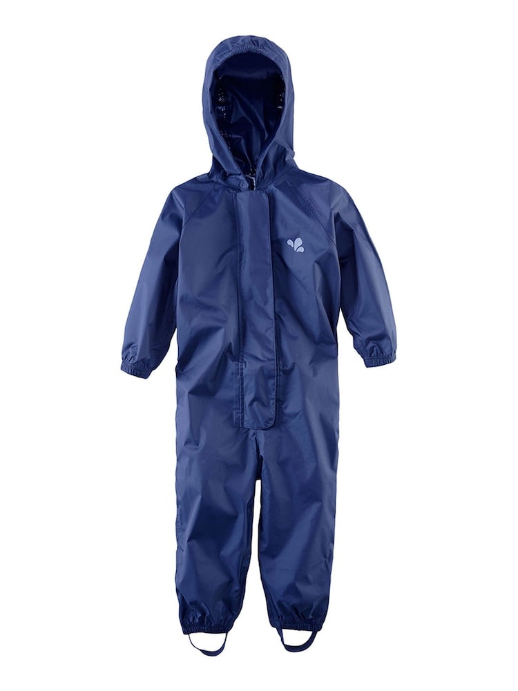 Muddy Puddles Navy Blue Originals Waterproof All-In-One Puddlesuit - Image 2 of 3