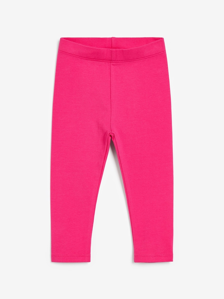 Bright Pink Plain Leggings (3mths-7yrs) - Image 1 of 3