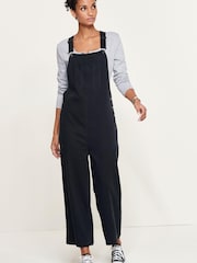 Charcoal Grey Twill Dungaree - Image 1 of 4