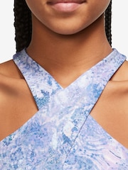 Nike Purple Dri-FIT Swoosh Medium-Support All-Over-Print Wrap Bra - Image 2 of 3