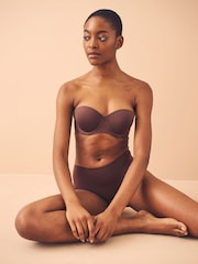 Black/Praline Nude/Chocolate Nude Midi No VPL Comfort Knickers 3 Pack - Image 4 of 13