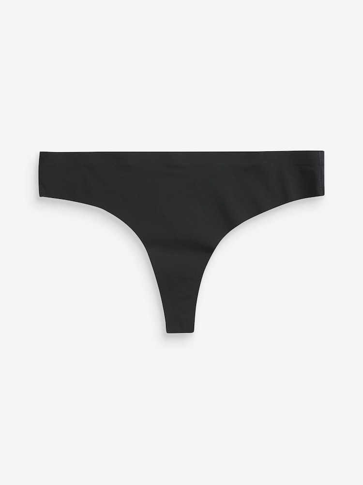 Black/Praline Nude/Chocolate Nude Thong No VPL Comfort Knickers 3 Pack - Image 12 of 12 Black/Praline Nude/Chocolate Nude Thong No VPL Comfort Knickers 3 Pack - Image 12 of 12
