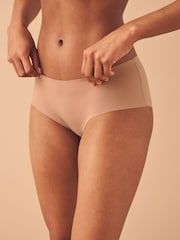 Black/Praline Nude/Chocolate Nude Short No VPL Comfort Knickers 3 Pack - Image 2 of 11