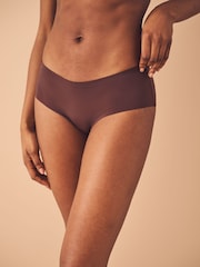 Black/Praline Nude/Chocolate Nude Short No VPL Comfort Knickers 3 Pack - Image 3 of 11