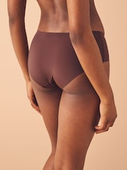 Black/Praline Nude/Chocolate Nude Short No VPL Comfort Knickers 3 Pack - Image 7 of 11