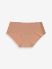 Black/Praline Nude/Chocolate Nude Short No VPL Comfort Knickers 3 Pack - Image 9 of 11