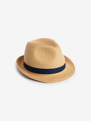 Neutral Cream Trilby Hat (1-16yrs) - Image 1 of 1