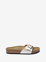 Birkenstock Natural Madrid Birko Flor Sandals - Image 1 of 4