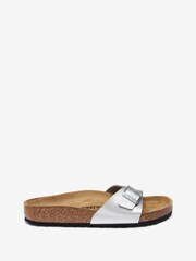 Birkenstock Silver Madrid Birko Flor Sandals - Image 1 of 4