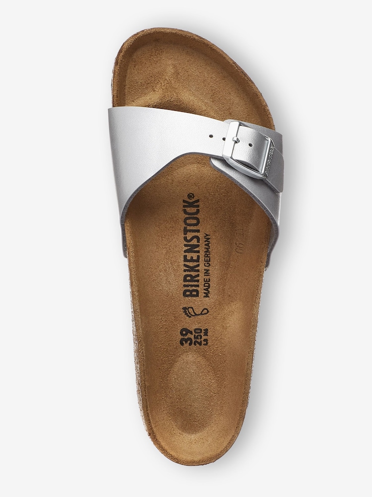 Birkenstock Silver Madrid Birko Flor Sandals - Image 3 of 4