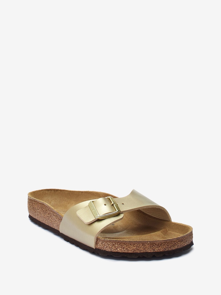 Birkenstock Gold Madrid Birko Flor Sandals - Image 2 of 4