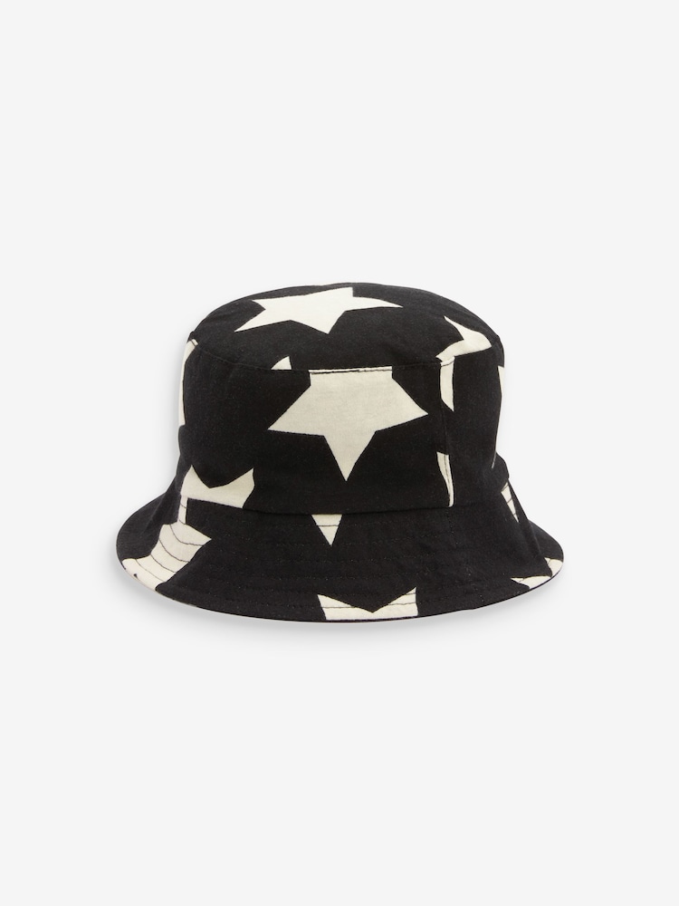 Star Print 2 Pack Bucket Hats (3mths-10yrs) - Image 2 of 4