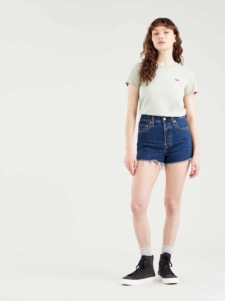 Noe, Dunkel-Mineral - Levi's® Ribcage Denim-Shorts - Bild 1 von 10