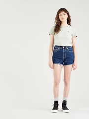 Noe, Dunkel-Mineral - Levi's® Ribcage Denim-Shorts - Bild 3 von 10