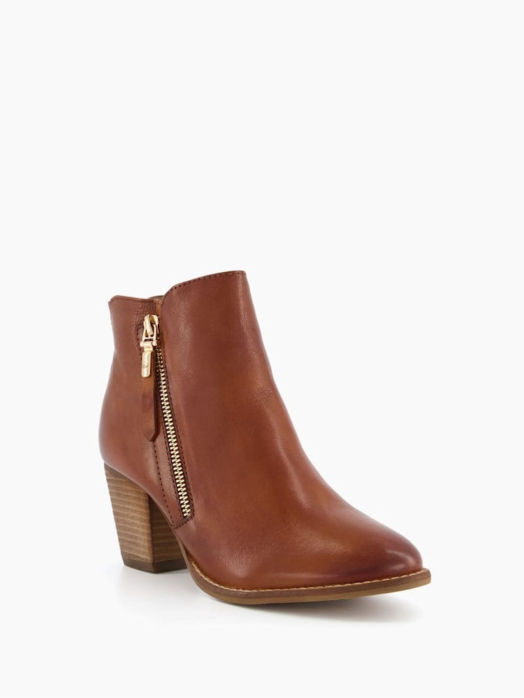 rjava - Dune London Paice Zip-Up Western gležnjarji - Slika 2 iz 4 rjava - Dune London Paice Zip-Up Western gležnjarji - Slika 2 iz 4