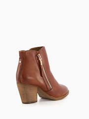 rjava - Dune London Paice Zip-Up Western gležnjarji - Slika 3 iz 4