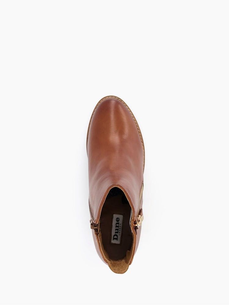 rjava - Dune London Paice Zip-Up Western gležnjarji - Slika 4 iz 4