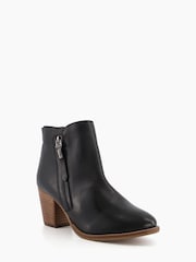 črna - Dune London Paice Zip-Up Western gležnjarji - Slika 2 iz 5