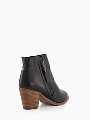 črna - Dune London Paice Zip-Up Western gležnjarji - Slika 3 iz 5