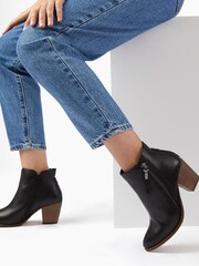 črna - Dune London Paice Zip-Up Western gležnjarji - Slika 5 iz 5